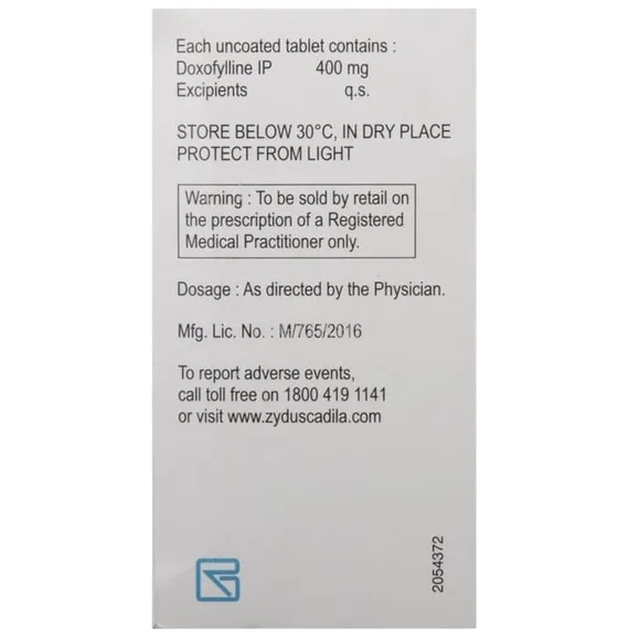 doxolin 400mg tablet 30's